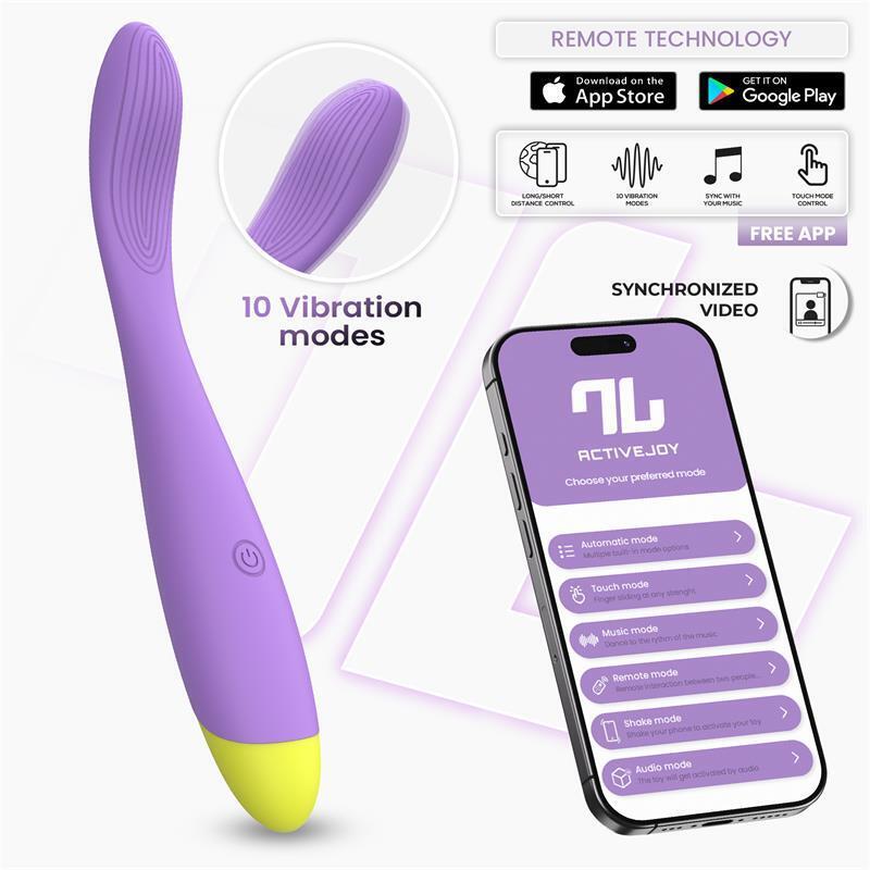 Neya Vibrador Punto G Con App Púrpura