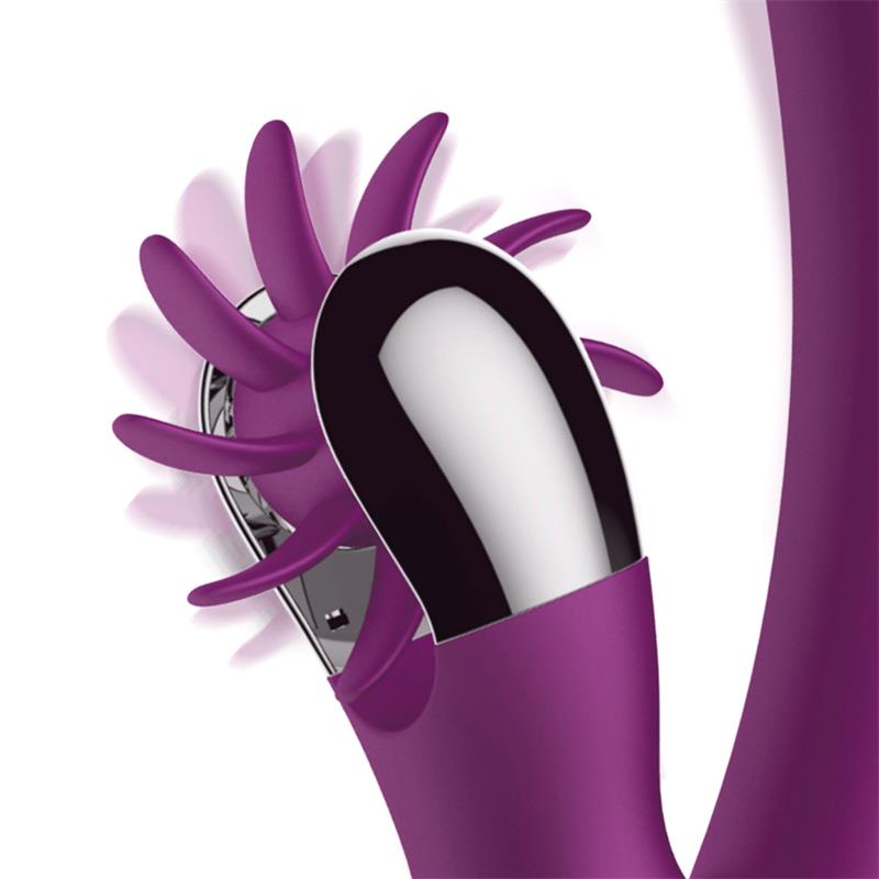 No. Four Vibrador Up And Down Y Rueda Estimuladora Usb Silicona