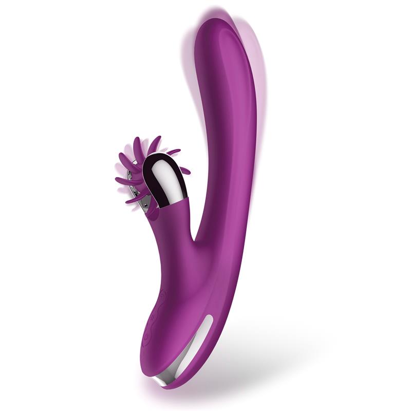 No. One Vibrador Con Rueda Estimuladora Usb Silicona