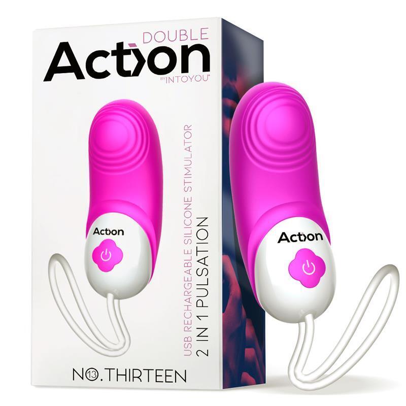No. Thirteen Estimulador 2 In 1 Con Vibración Y Pulsación