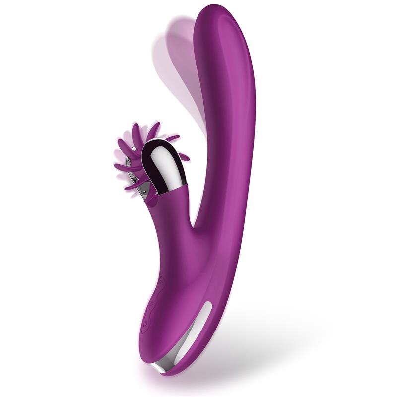 No. Two Vibrador Movimiento Finger Y Rueda Estimuladora Usb Silicona