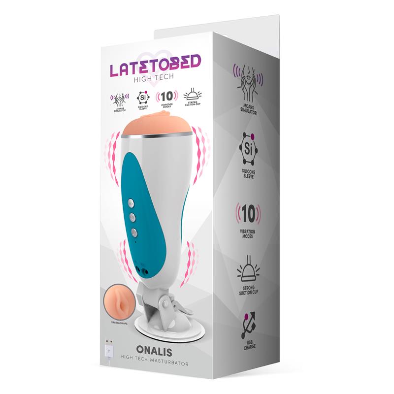 Onalis High Tech Masturbador Sistema Gemidos Y Vibración Vagina Silicona Usb