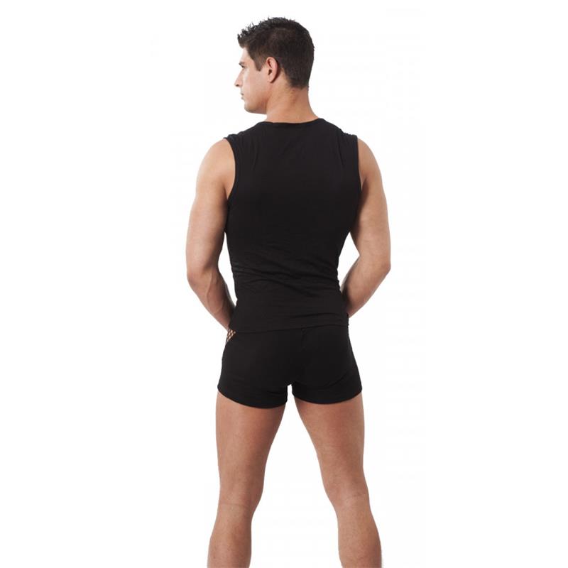 Pantalon Corto Rejilla Negro Talla (Interno):S/M