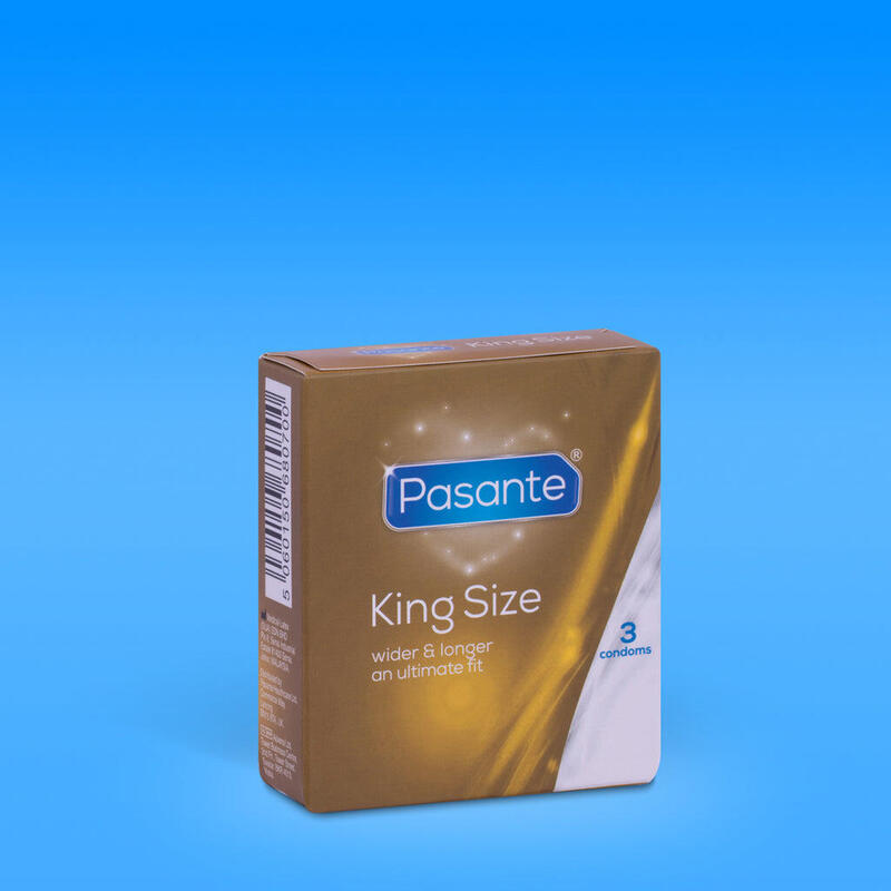 Pasante Preservativos King Más Largos Y Anchos 3 Unidades