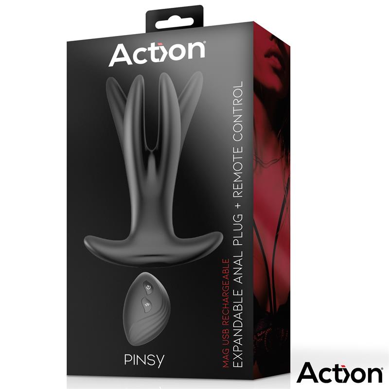 Pinsy Plug Anal Expandible Con Control Remoto