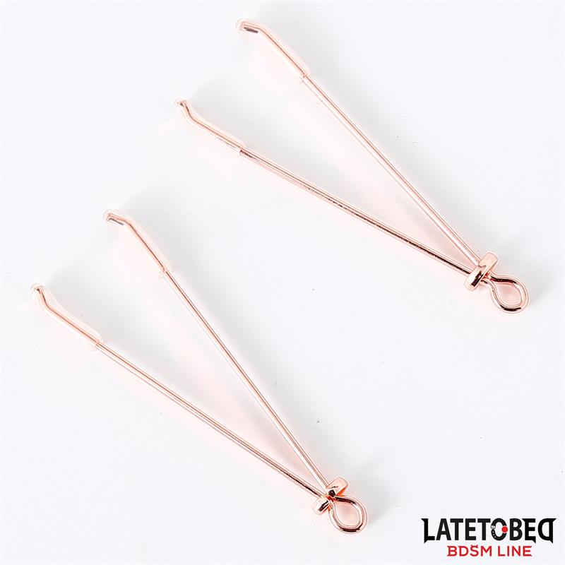 Pinzas Para Pezones Color Oro Rosa