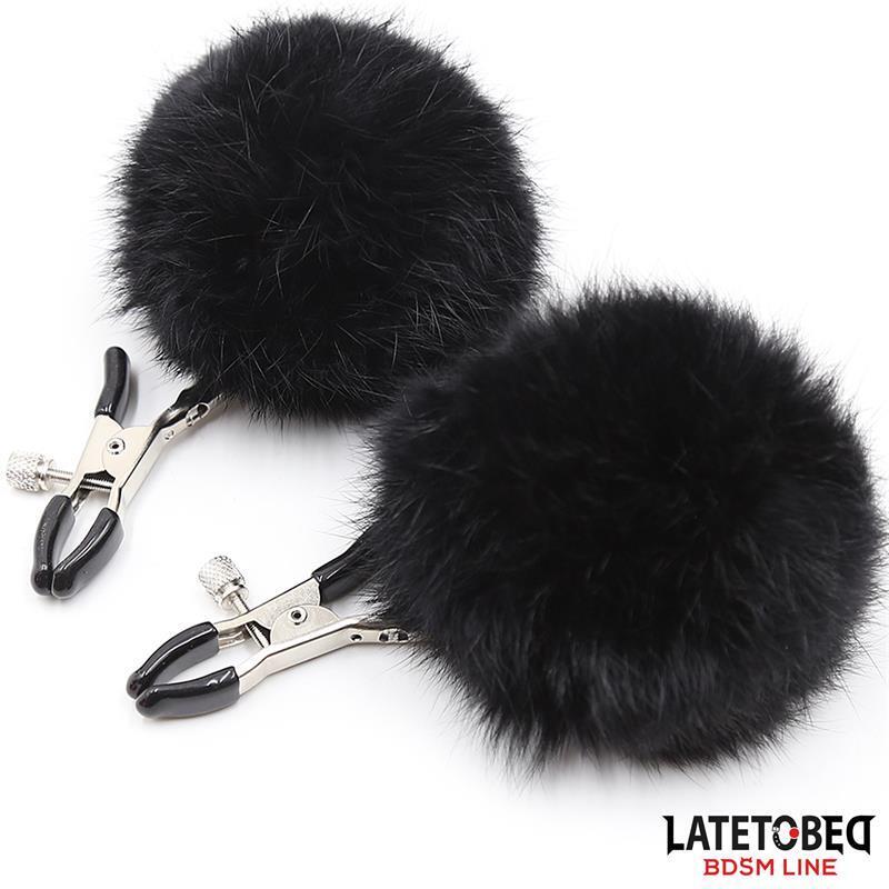 Pinzas Para Pezones Con Pelo Negro