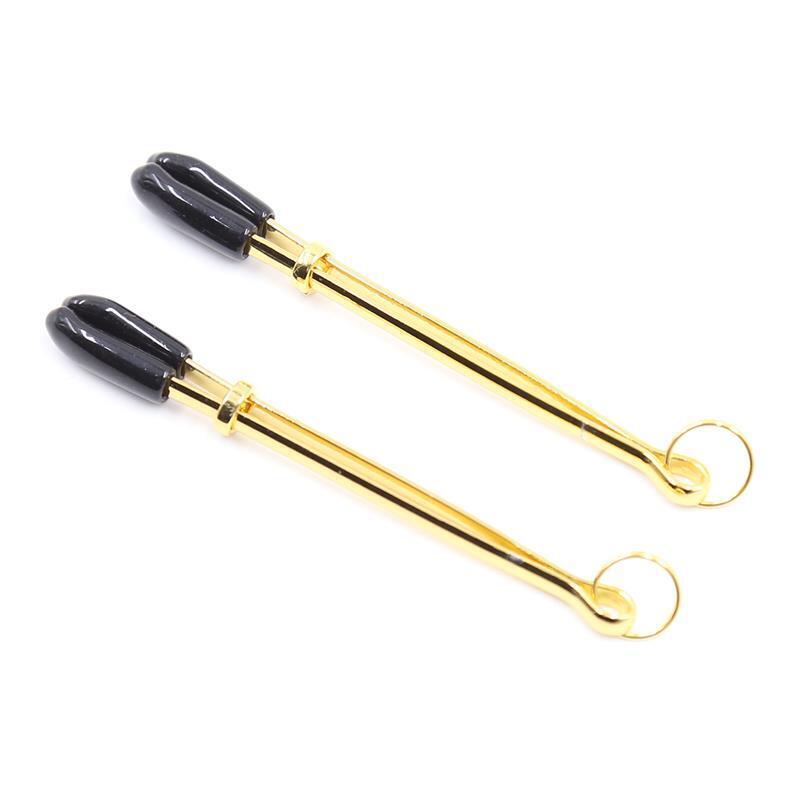 Pinzas Para Pezones Metal Negro/Dorado