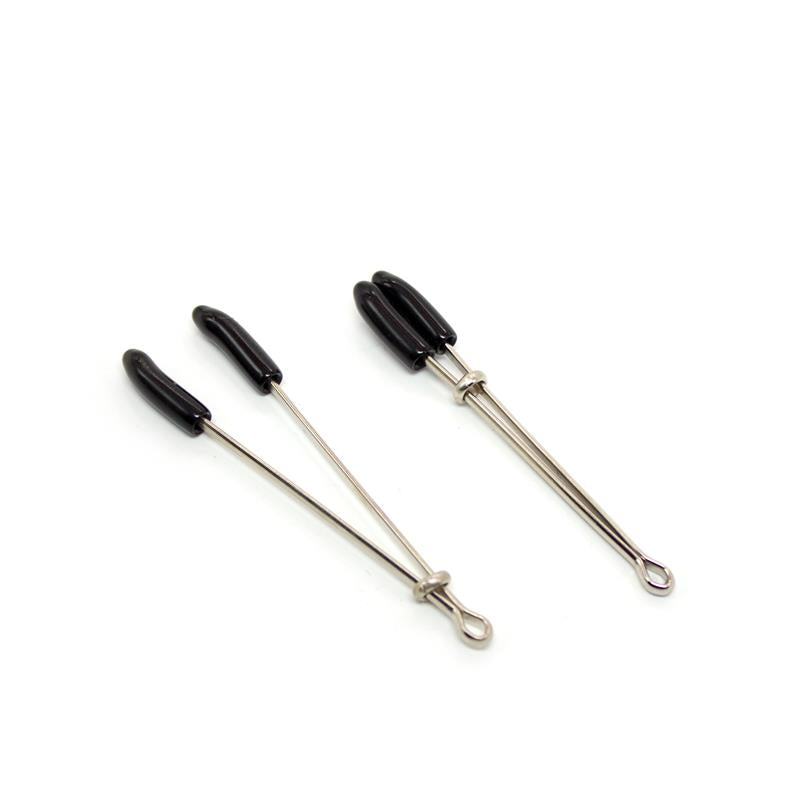 Pinzas Para Pezones Metal Negro/Plata