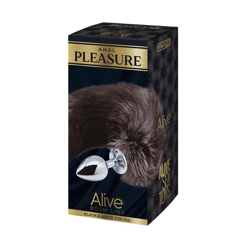 Alive - Anal Pleasure Plug Metal Cola De Zorro Talla M
