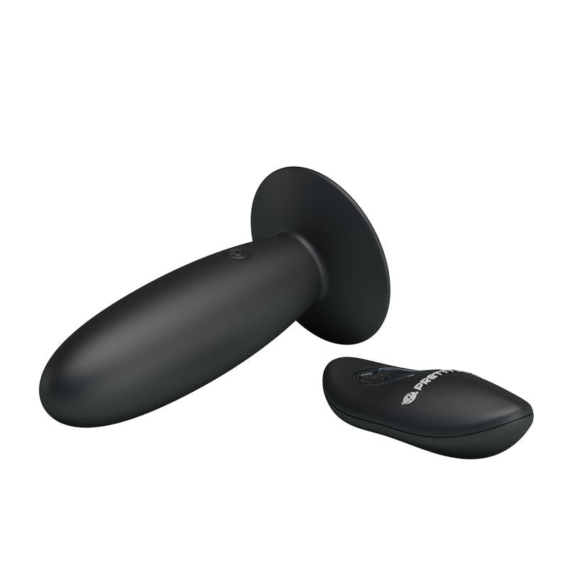 Plug Anal Con Control Remoto Color Negro