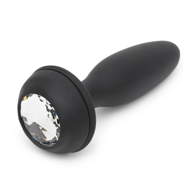 Plug Anal Con Vibración Y Control Remoto Doble Base Púrpura Grande