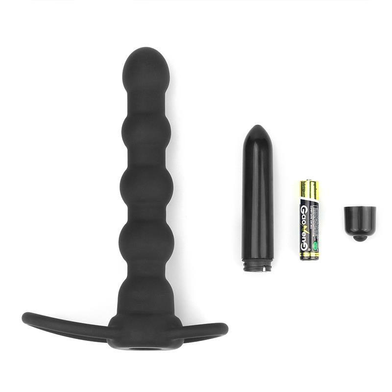 Plug Anal Double Prober Con Vibración Negro