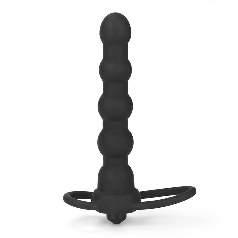 Plug Anal Double Prober Con Vibración Negro