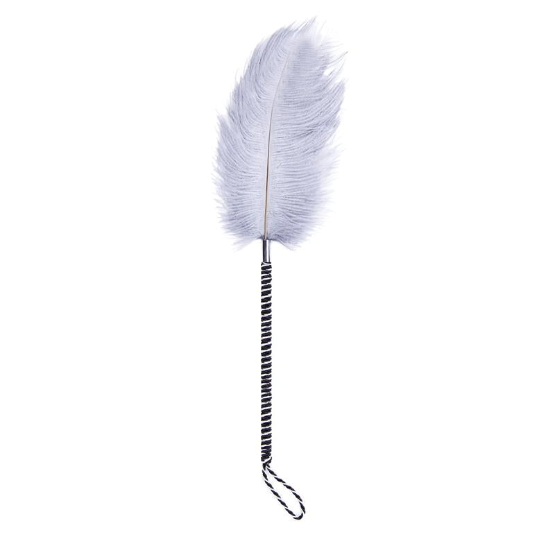 Plumas Estimuladoras 46 Cm Blanco/Negro
