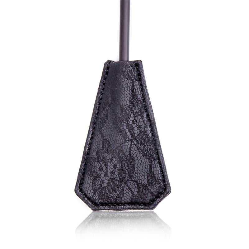 Plumas Y Pala Con Encaje 2 En 1 56 Cm Negro