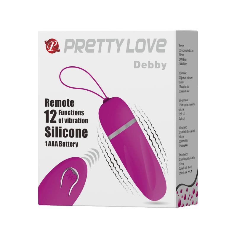 Huevo Vibrador Debby Con Mando Pretty Love