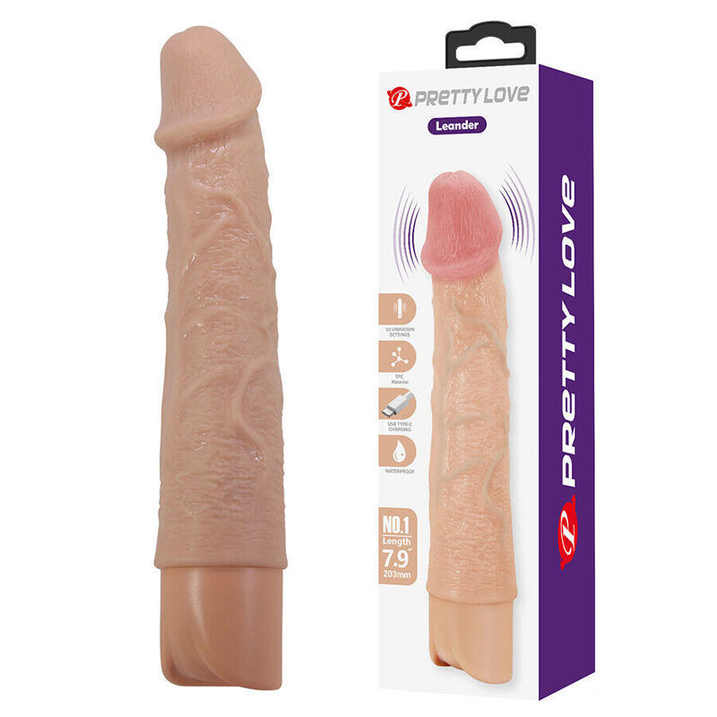 Pretty Love - Leander Vibrador Realístico Flexible