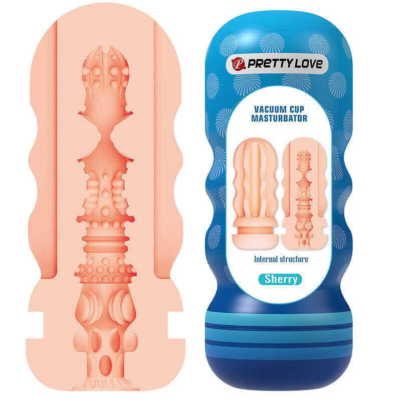 Pretty Love - Sherry Masturbador Vagina Con Ventosa Y Texturas Internas
