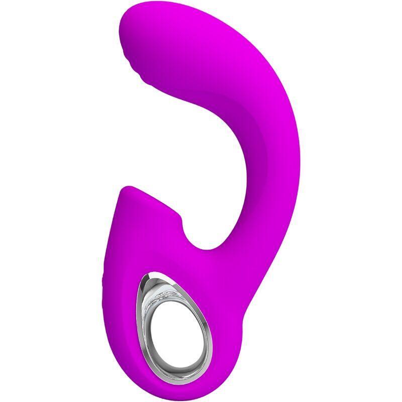 Pretty Love - Sibel Vibrador Punto G + Estimulador Clítoris 10 Vibraciones Morado