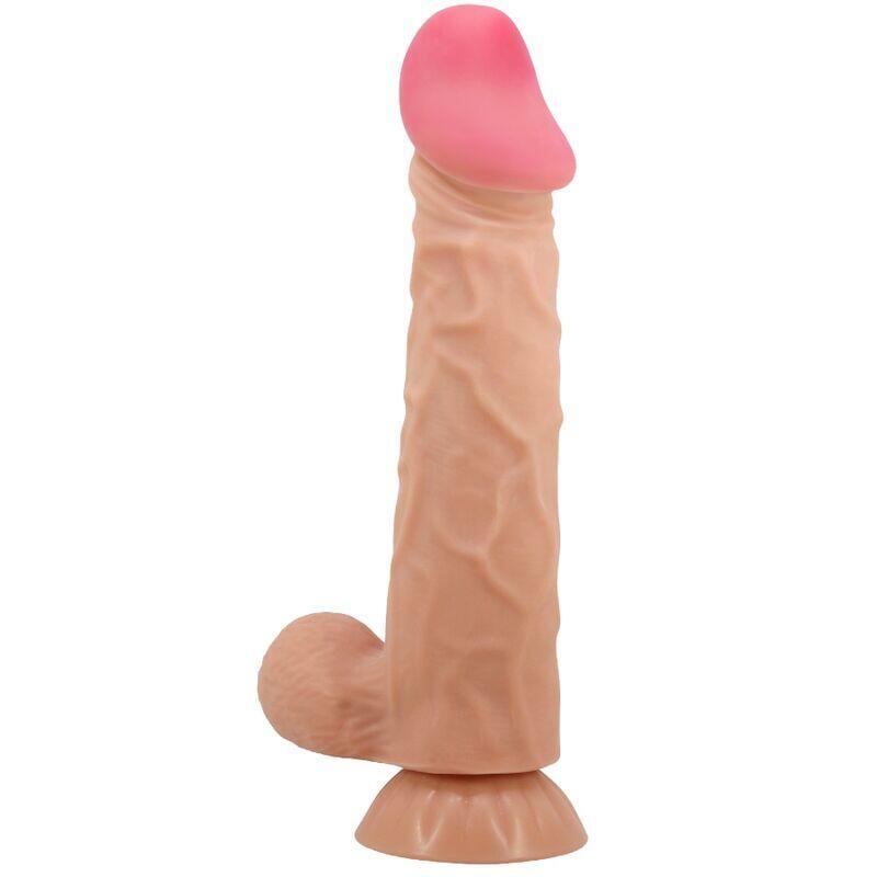 Pretty Love - Sliding Skin Series Dildo Realístico Con Ventosa Piel Deslizante Moreno 24 Cm