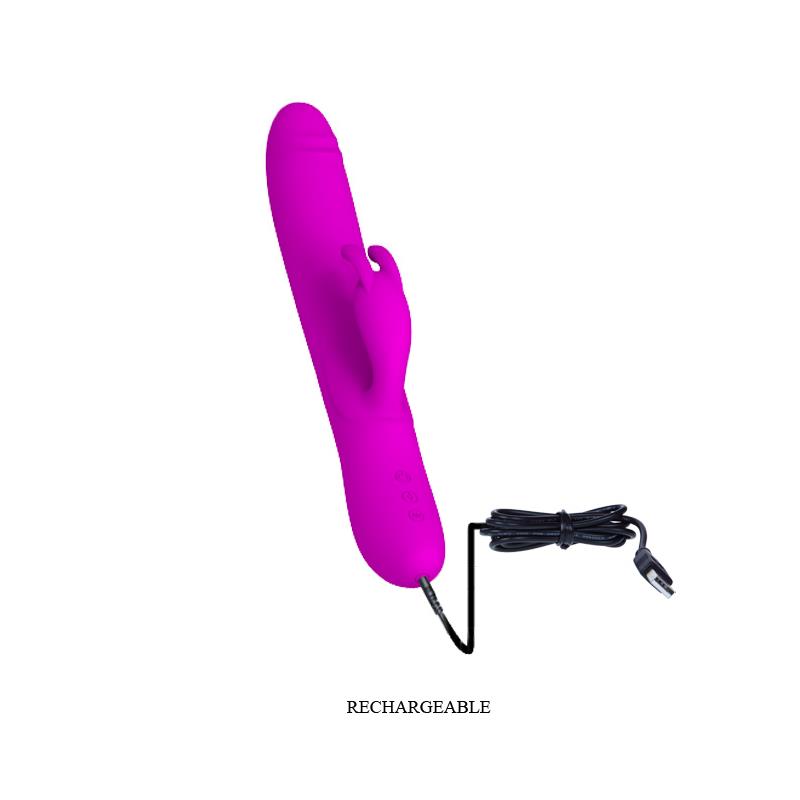 Vibrador Y Rotador Byron Color Púrpura