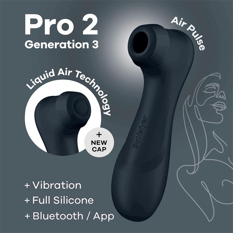 Satisfyer - Pro 2 Generación 3 Negro Bluetooth & App