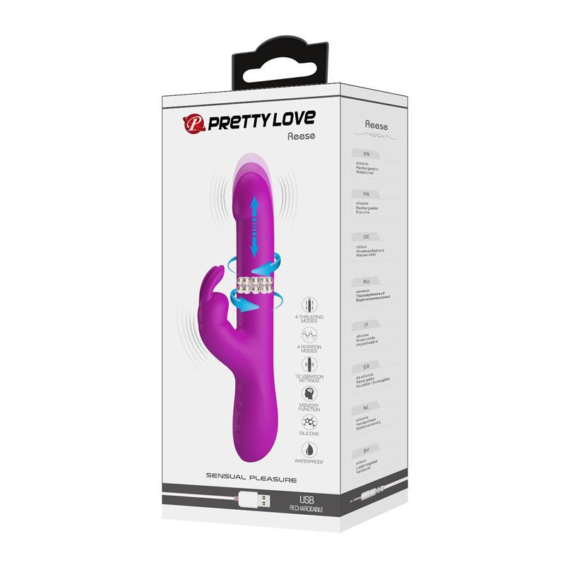 Pretty Love - Reese Vibrador Con Rotación Morado