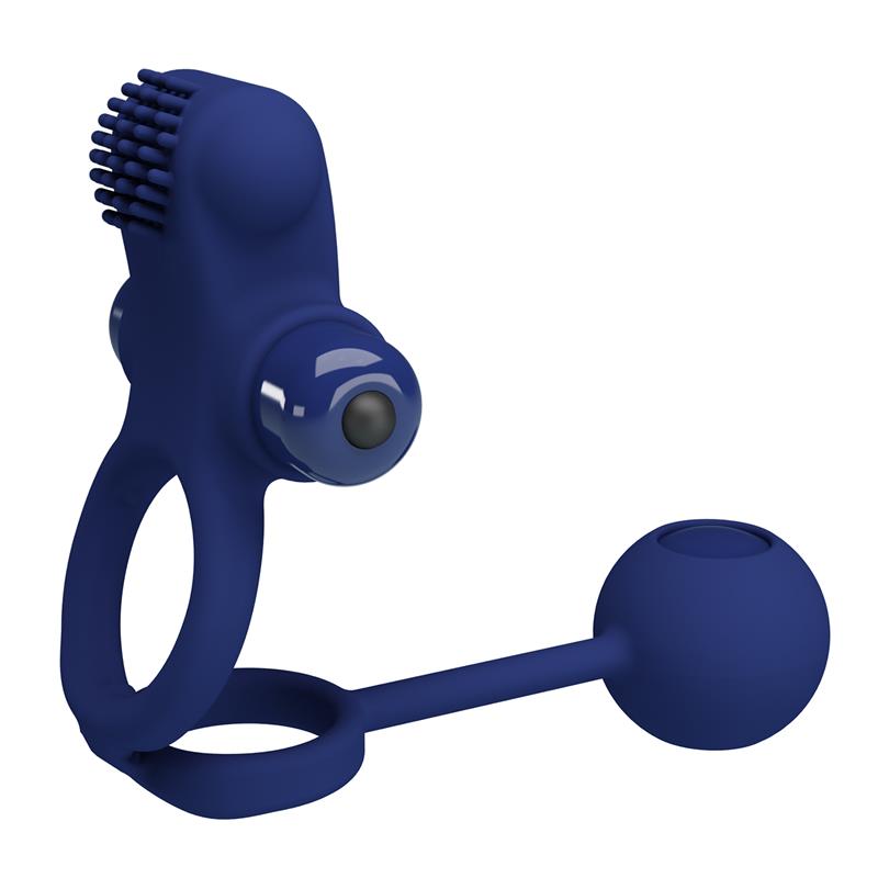 Pretty Love - Remington Doble Anillo Vibrador Con Plug Azul