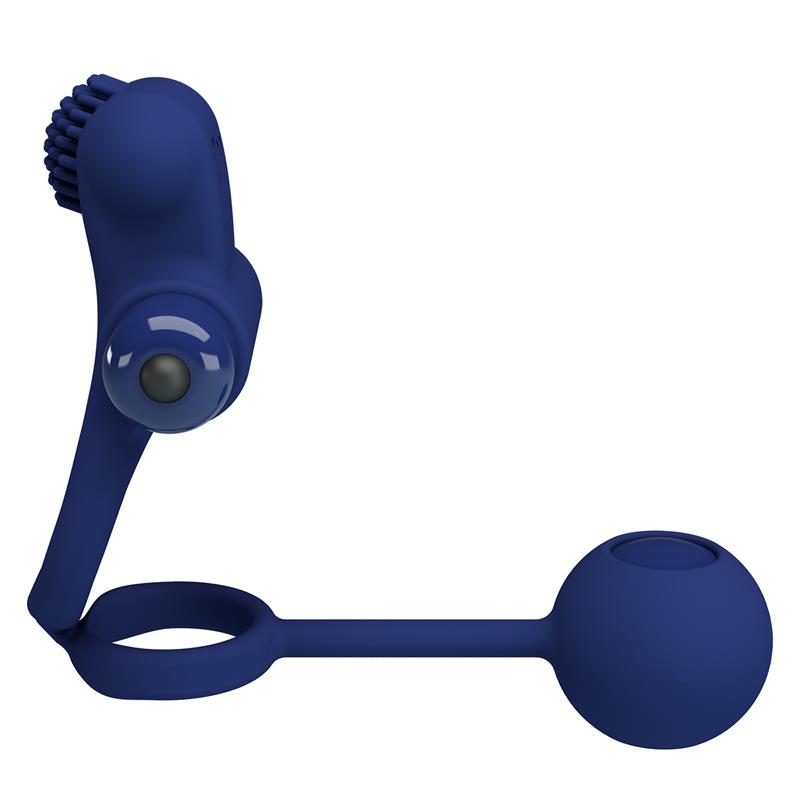 Pretty Love - Remington Doble Anillo Vibrador Con Plug Azul