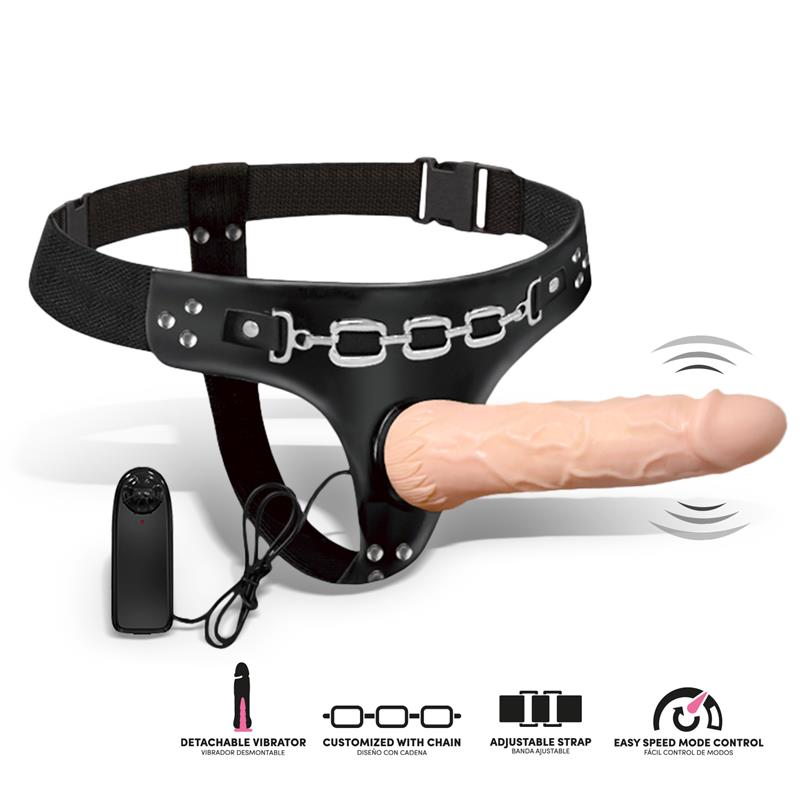 Ribbo Arnés Con Dildo Realista Con Vibración Y Control Remoto