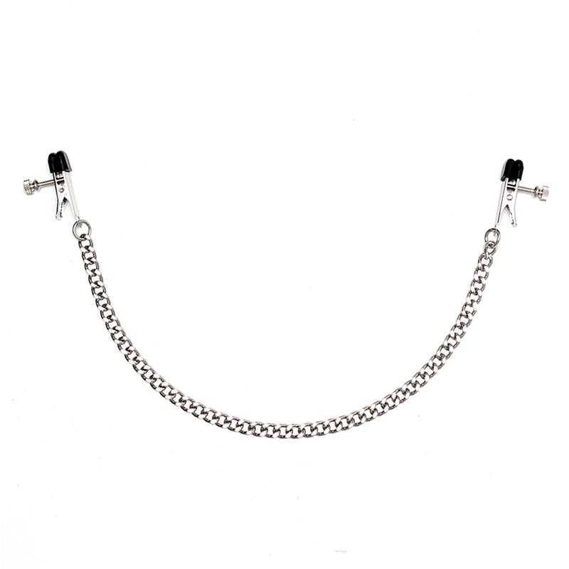 Pinzas Pezones Con Cadena Metal Ajustables