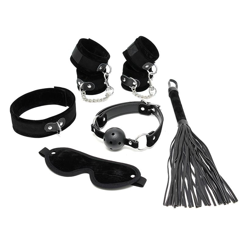Rimba Bondage Play Set De Bondage 6 Piezas Color Negro