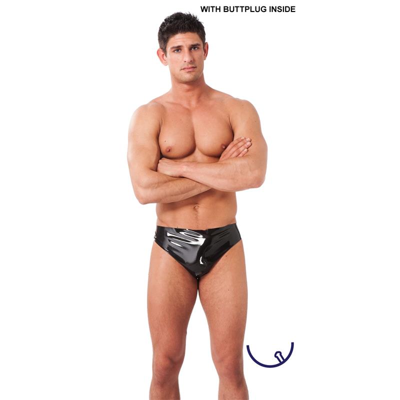 Rimba Latex Play Boxer Con Plug Talla (Interno):M
