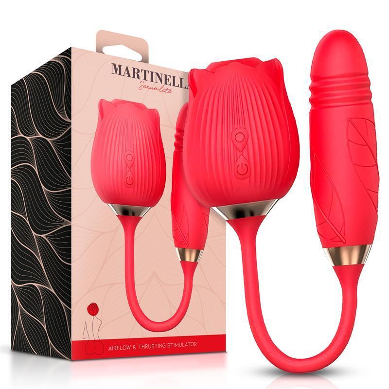 Rosa Con Succión Con Huevo Con Thrusting Usb