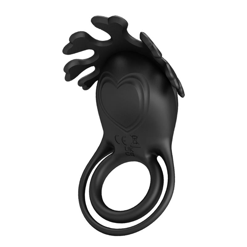 Pretty Love - Ruben Anillo Vibrador 7 Vibraciones Silicona Negro