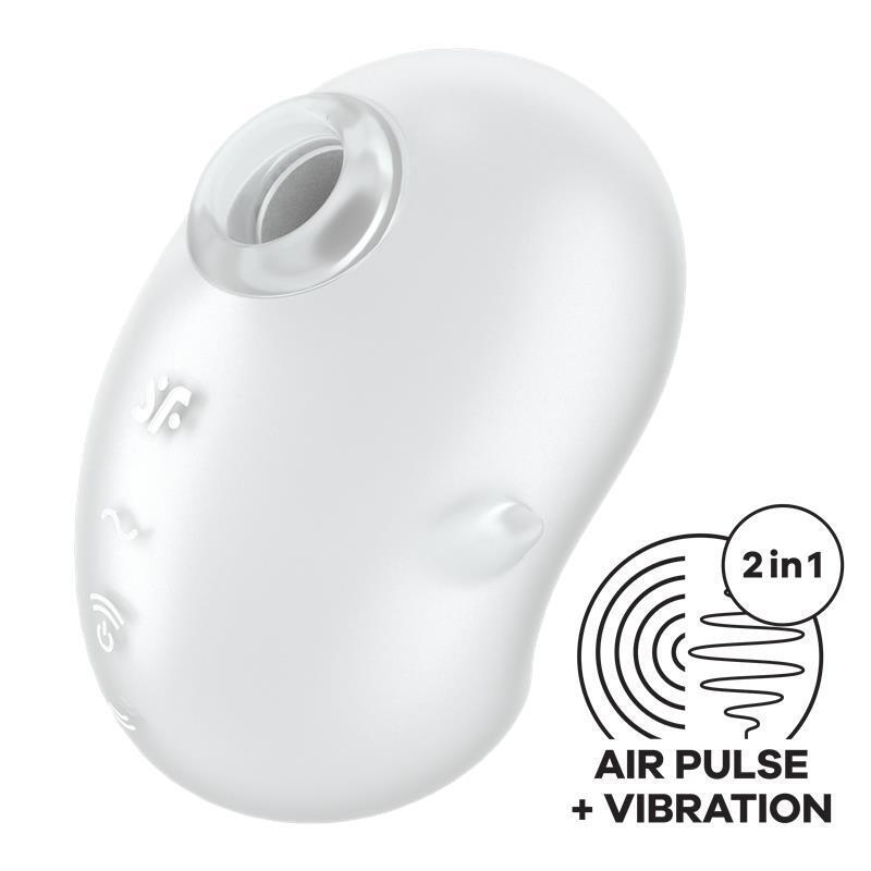 Satisfyer - Cutie Ghost Vibrador Lay-On Blanco