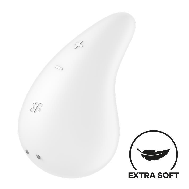 Satisfyer - Dew Drop Vibrador Lay-On Blanco