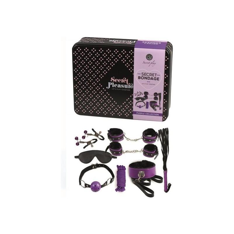Secretplay - Bdsm Set 8pcs Lila / Negro