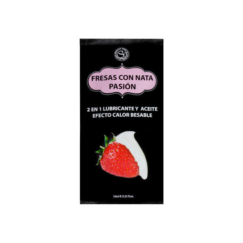 Secretplay - Monodosis Lubricante Fresas & Nata 10 Ml