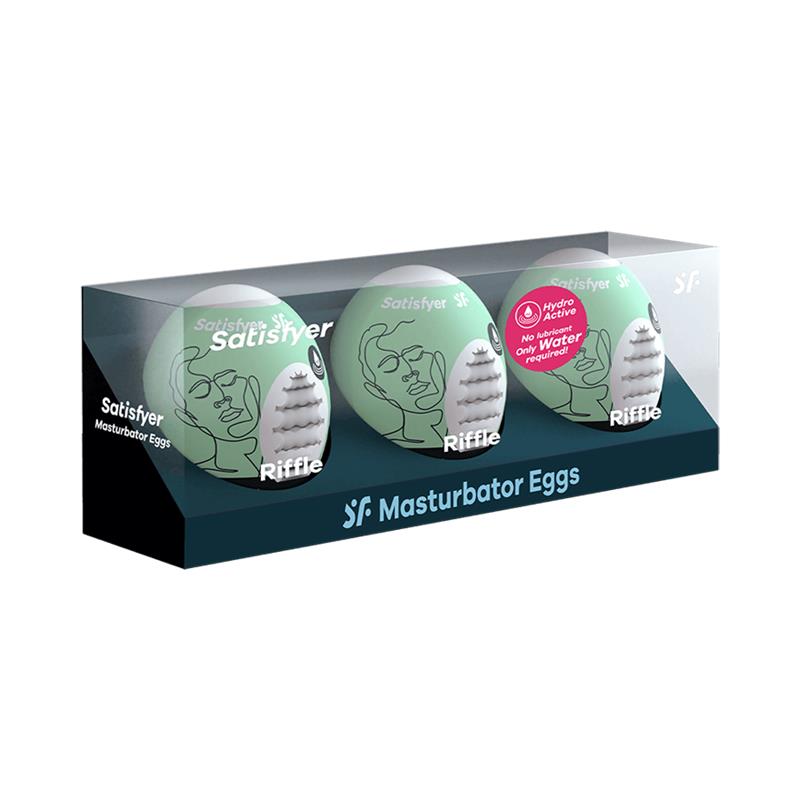 Satisfyer - 3 Huevos Masturbadores Riffle