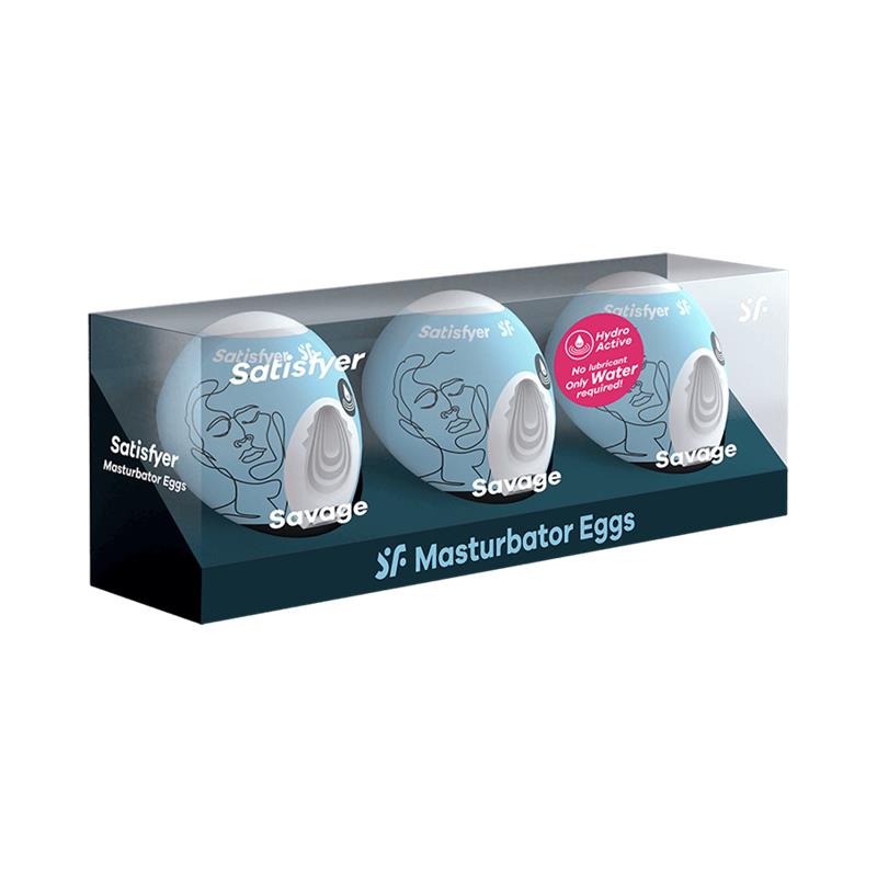 Satisfyer - 3 Huevos Masturbadores Savage