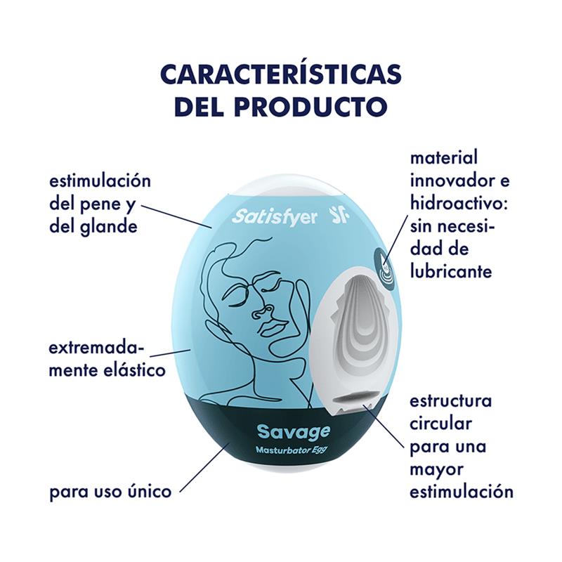 Satisfyer - 3 Huevos Masturbadores Savage