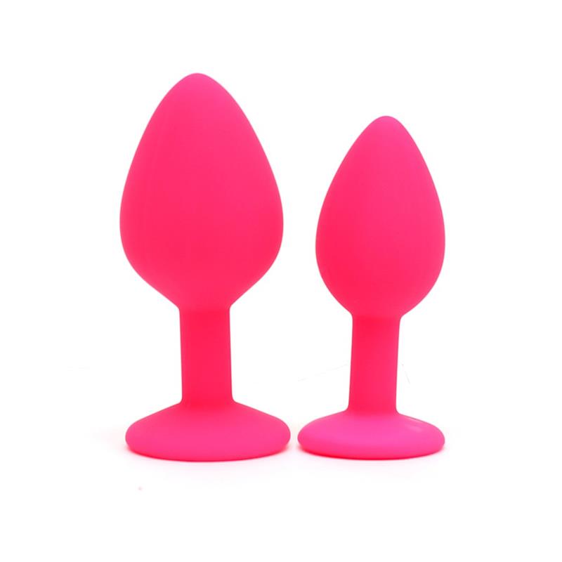 Set De 2 Plugs Con Joya Berlin Rosa