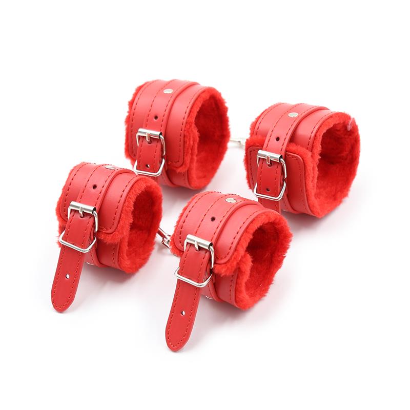 Set De Bondage 10 Piezas Rojo