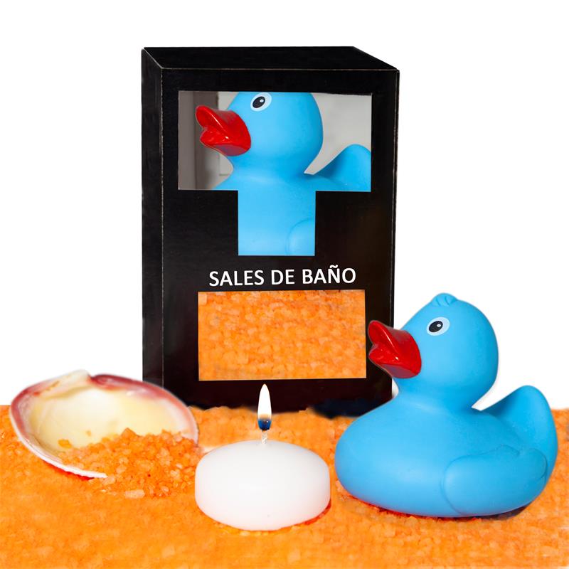 Set Sales Baño Aroma Mango Pato, Vela Y Concha 150 Gr