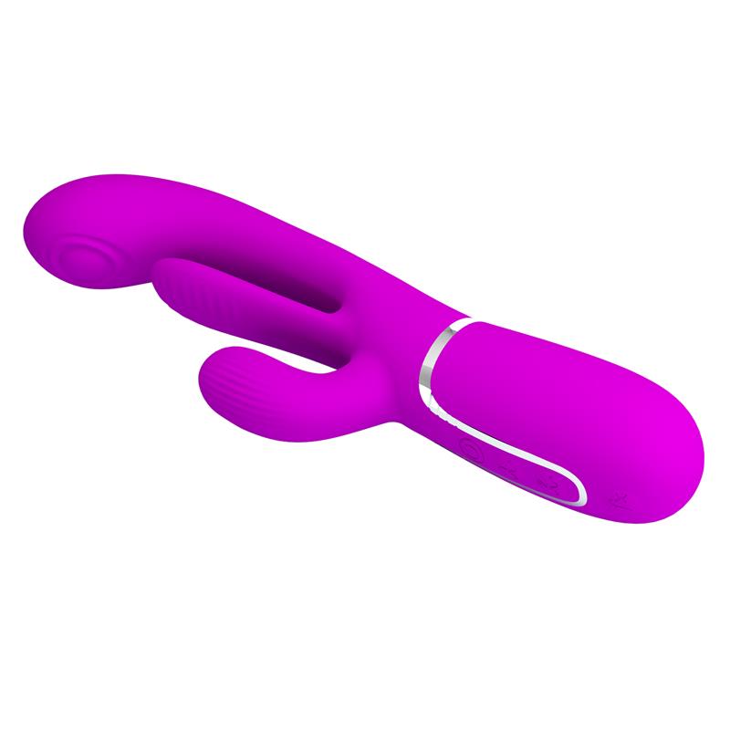 Pretty Love - Shania Triple Vibrador Rabbit Multifunción Rosa