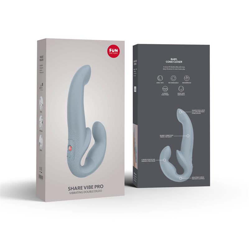 Vibrador Doble Fun Factory Share Vibe Pro Gris