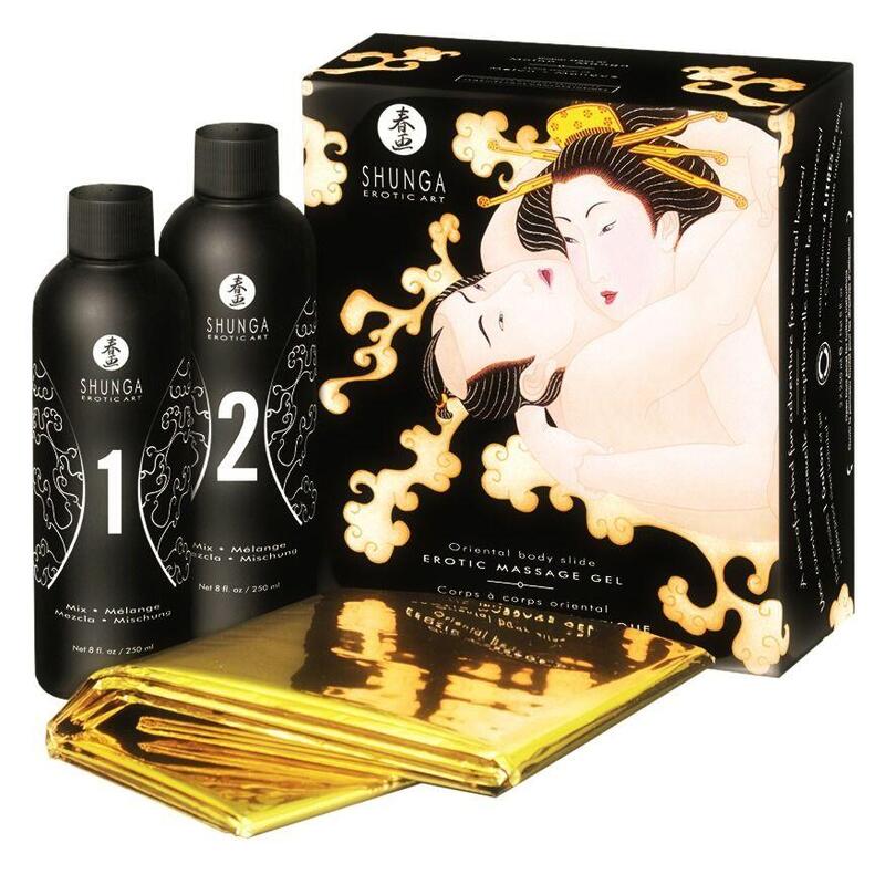 Shunga Kit De Gel De Masaje Aroma A Melón Y Mango