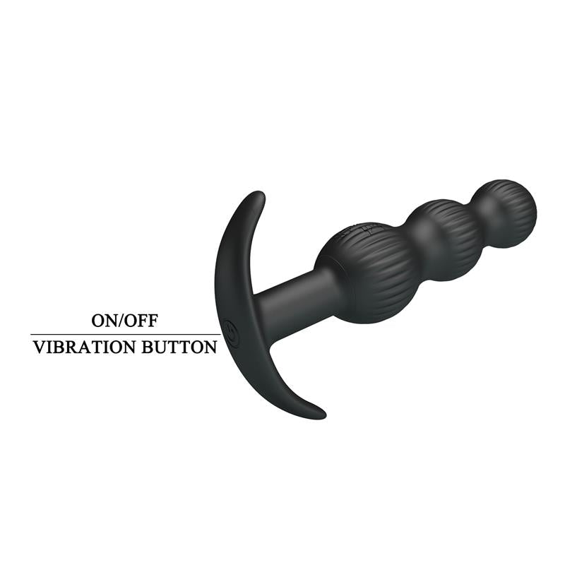 Pretty Love - Sidney Vibrador Anal 10 Vibraciones Negro